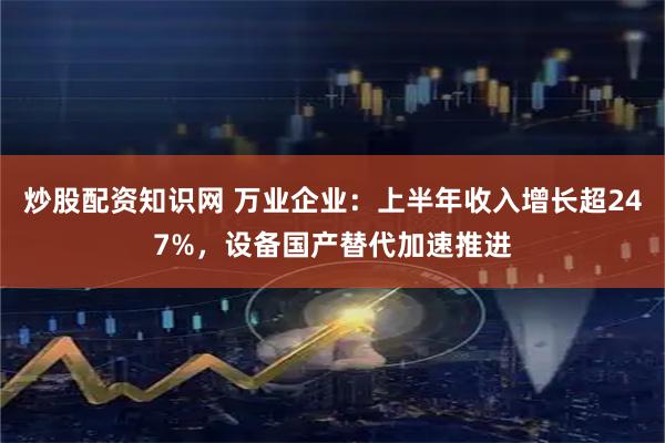 炒股配资知识网 万业企业：上半年收入增长超247%，设备国产替代加速推进